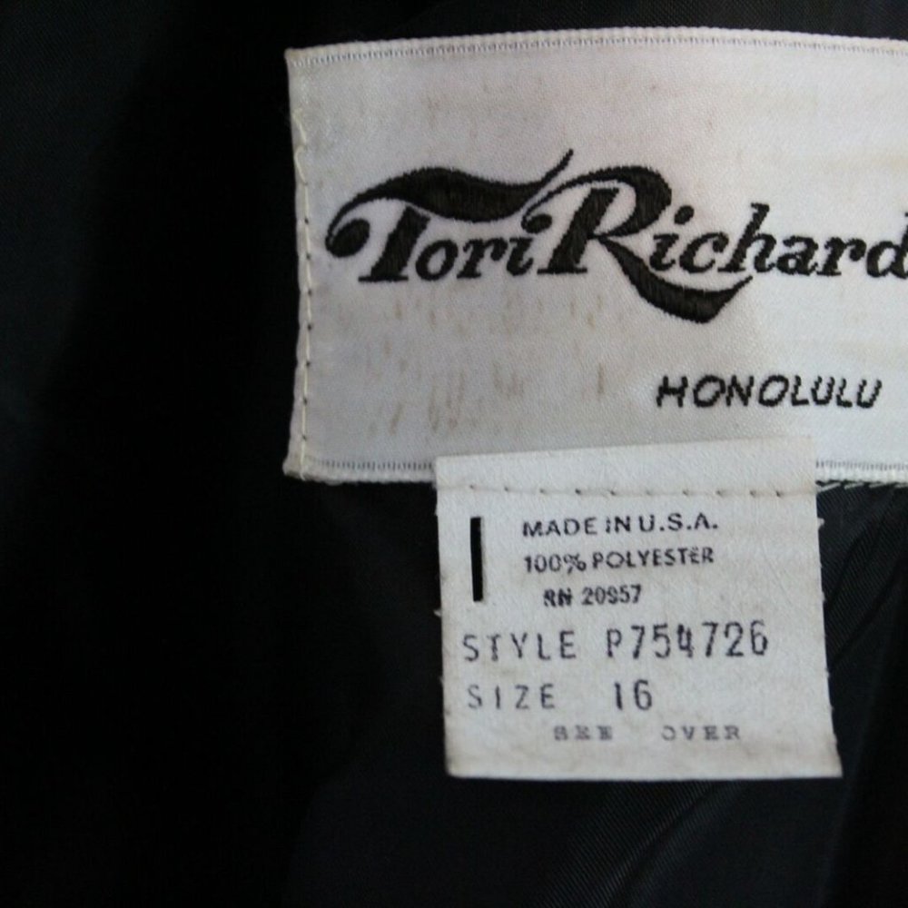 Vintage Tori Richard Honolulu Floral Maxi Dress H11457 - Picture 13 of 15